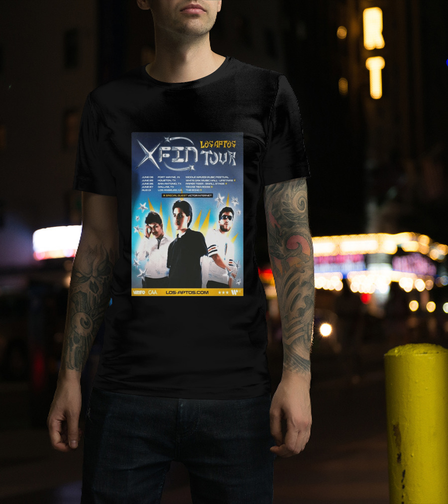 Los Aptos X Fin Tour 2026 Special Guest Victor Internet T-Shirt