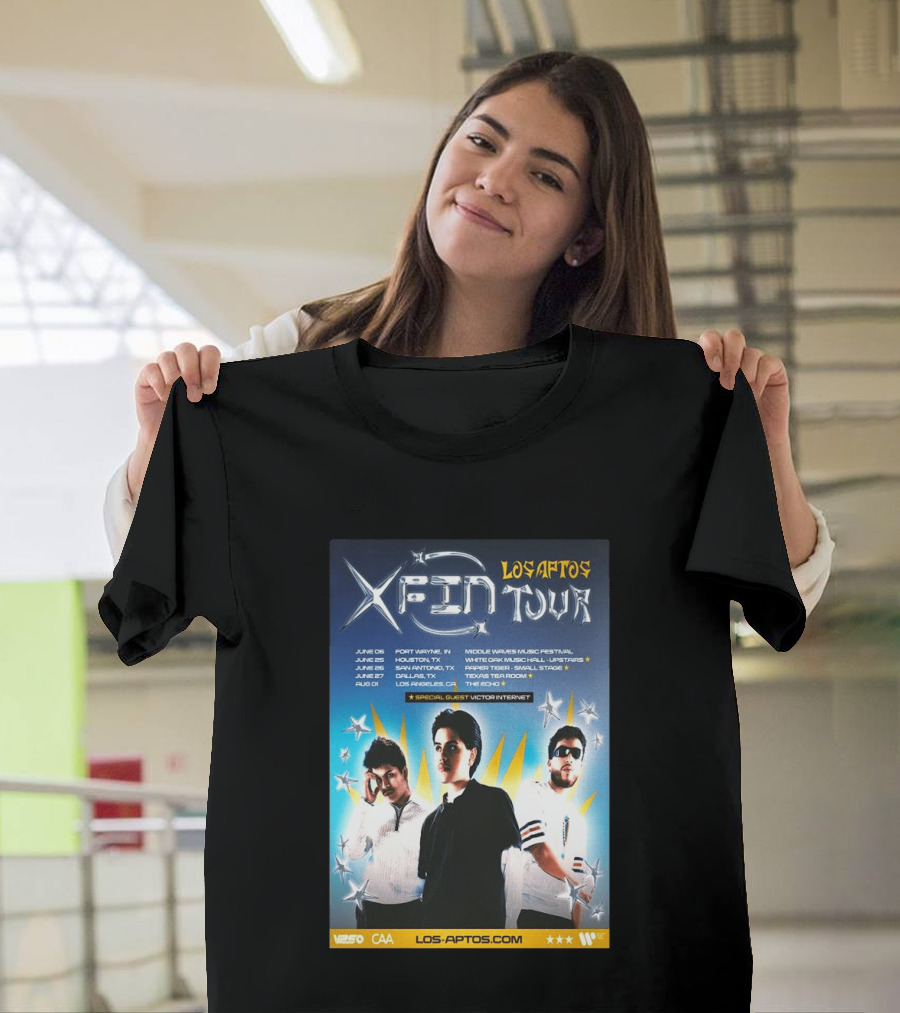 Los Aptos X Fin Tour 2026 Special Guest Victor Internet T-Shirt