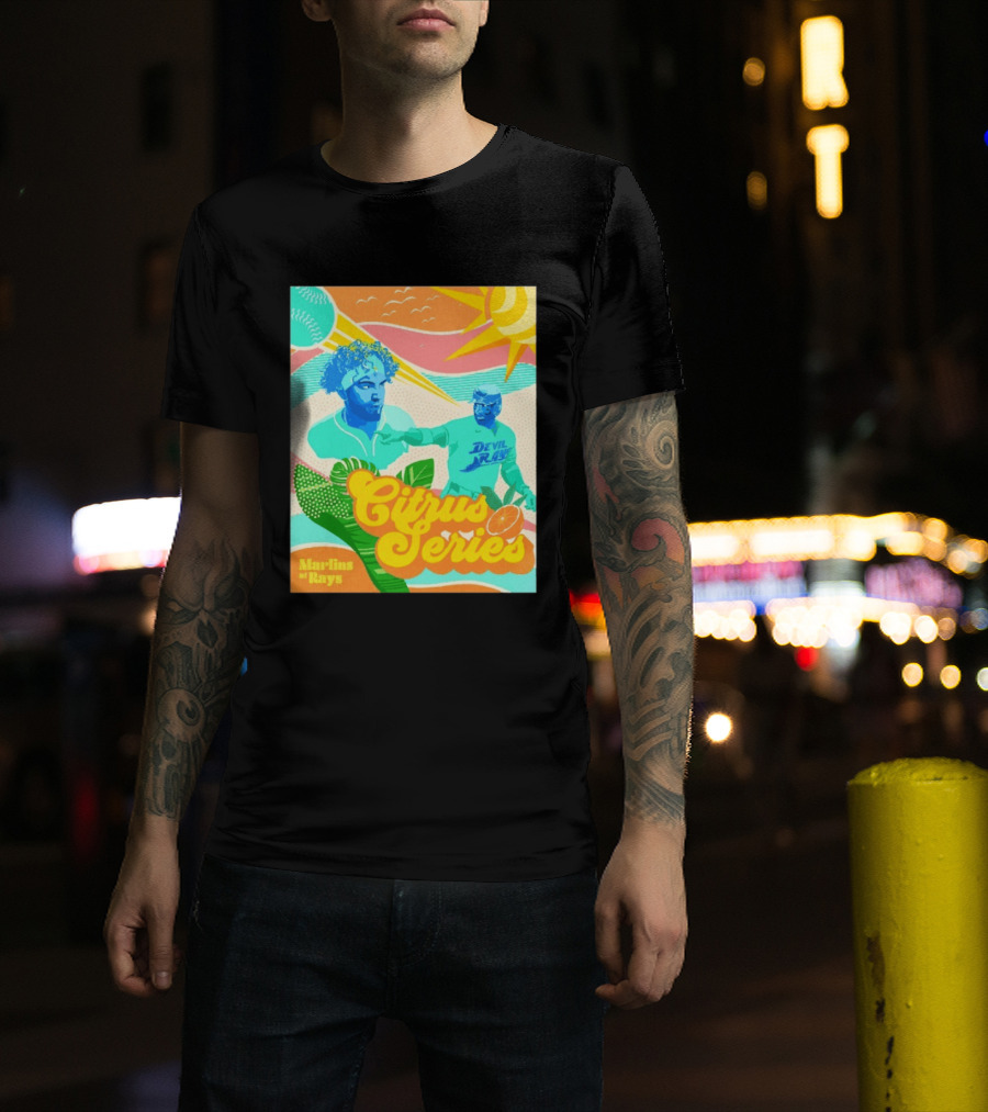 Citrus Series Miami Marlins Tampa Bay Devil Rays T-Shirt