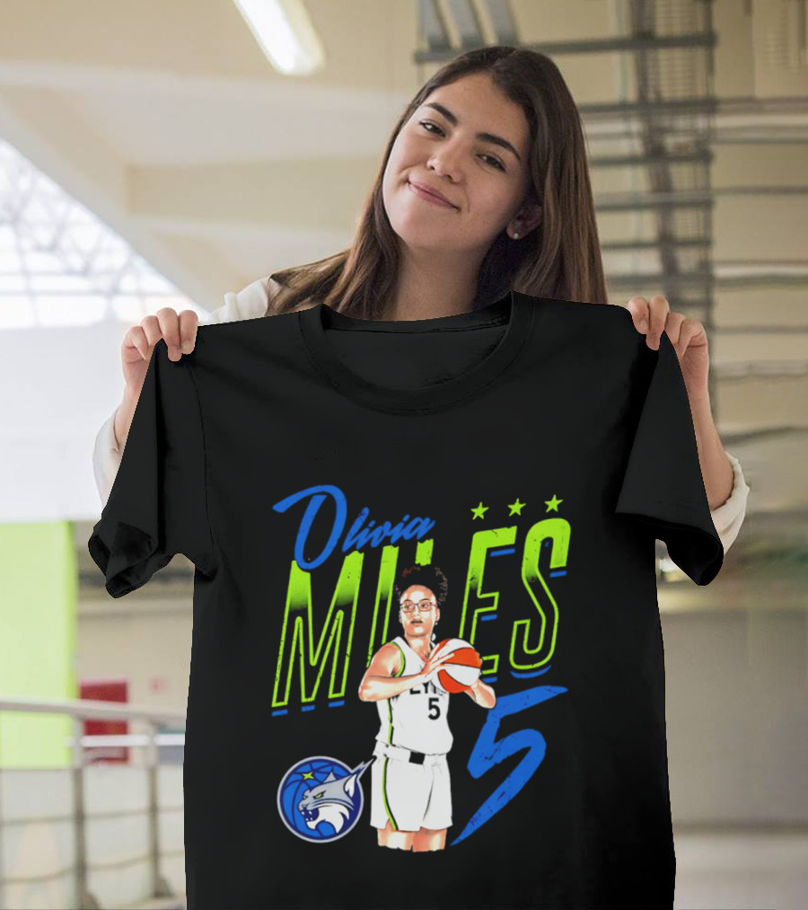 Olivia Miles Minnesota Lynx 5 Star Player T-Shirt