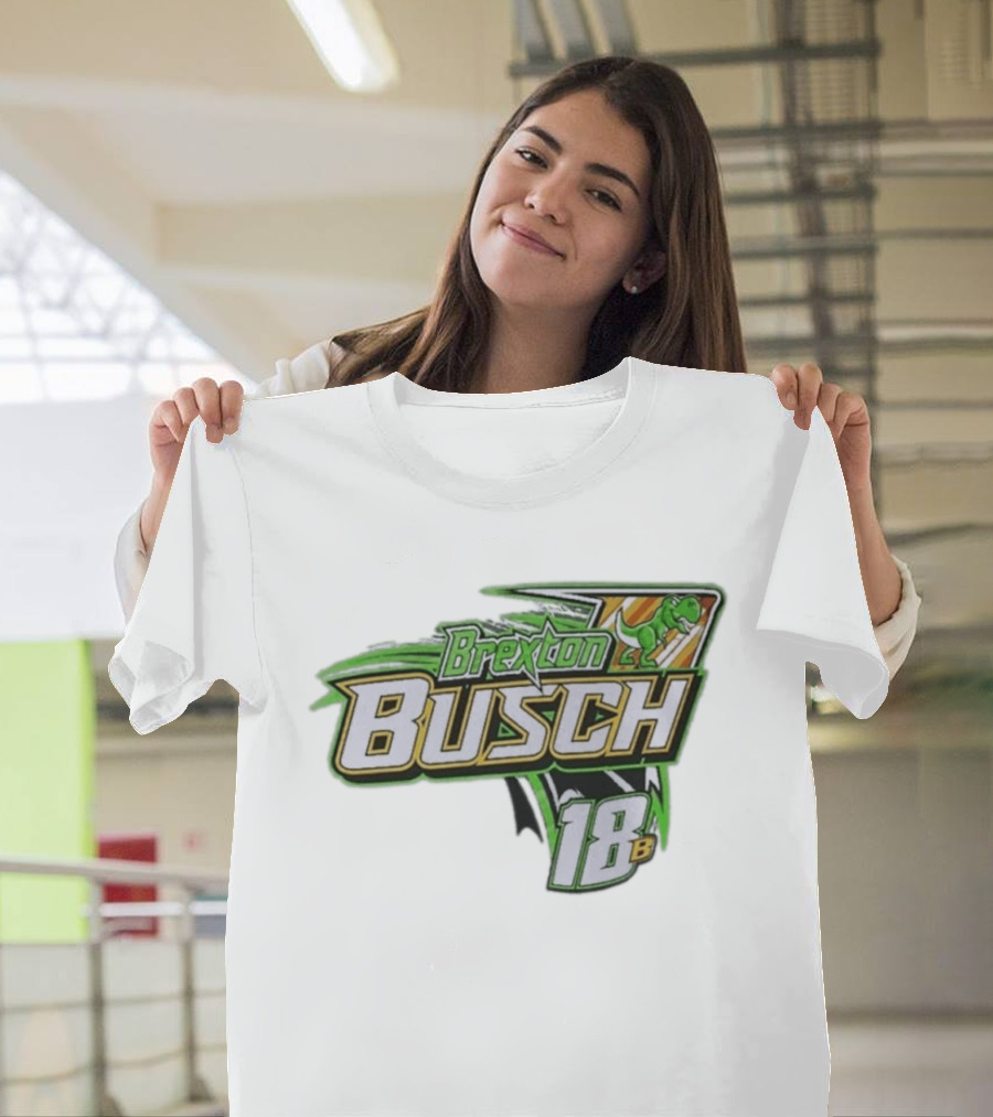 Brexton Busch 18B Dinosaur Racing T-Shirt