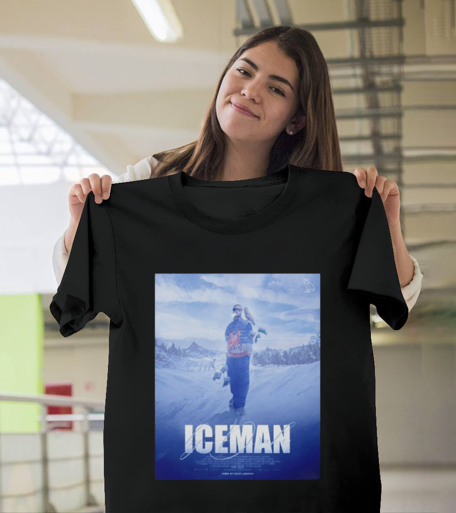 ICEMAN By Drake Featuring Saint Justin OVO Collaboration 2025 Winter Snowy Landscape T-Shirt