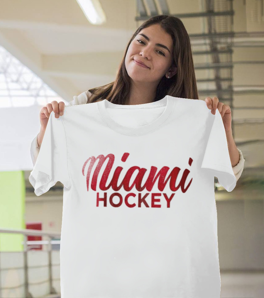 Miami RedHawks Hockey Brick Street T-Shirt