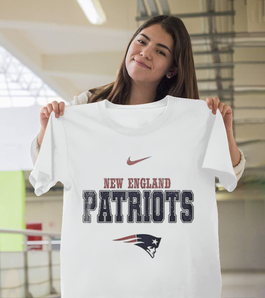 New England Patriots Forever Skull Trucker Nike T-Shirt
