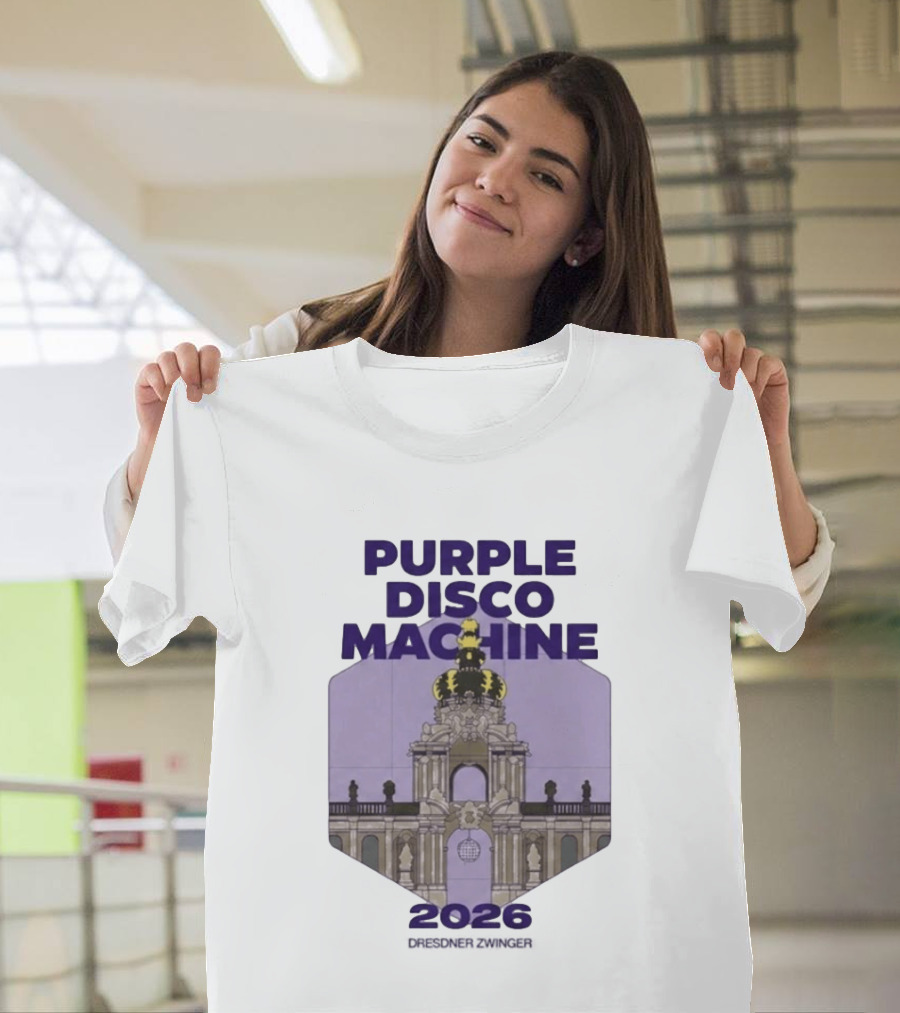 Purple Disco Machine 2026 Dresden Zwinger Vintage Architecture T-Shirt