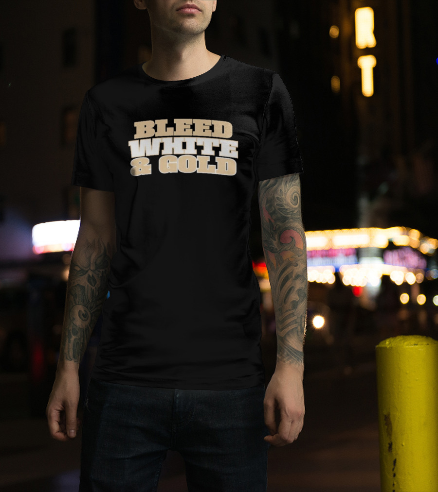 Bleed White And Gold T-Shirt
