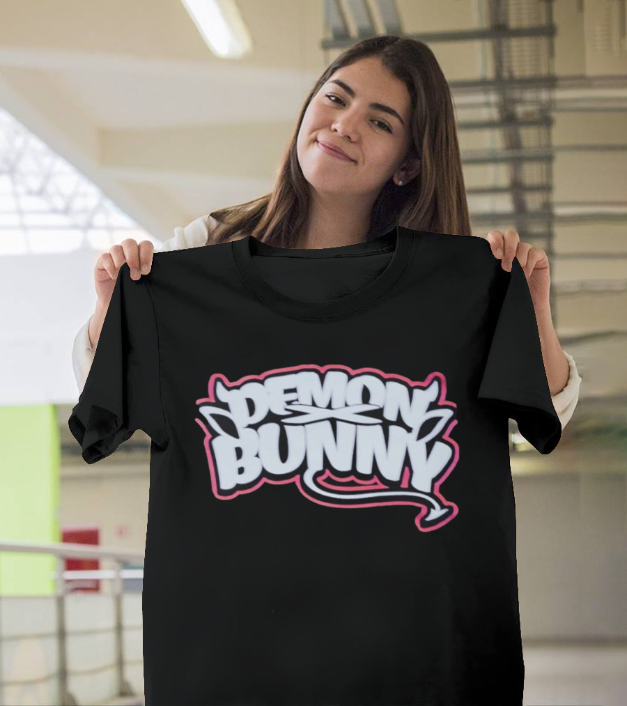 Demon Bunny Devil Horns Tail T-Shirt