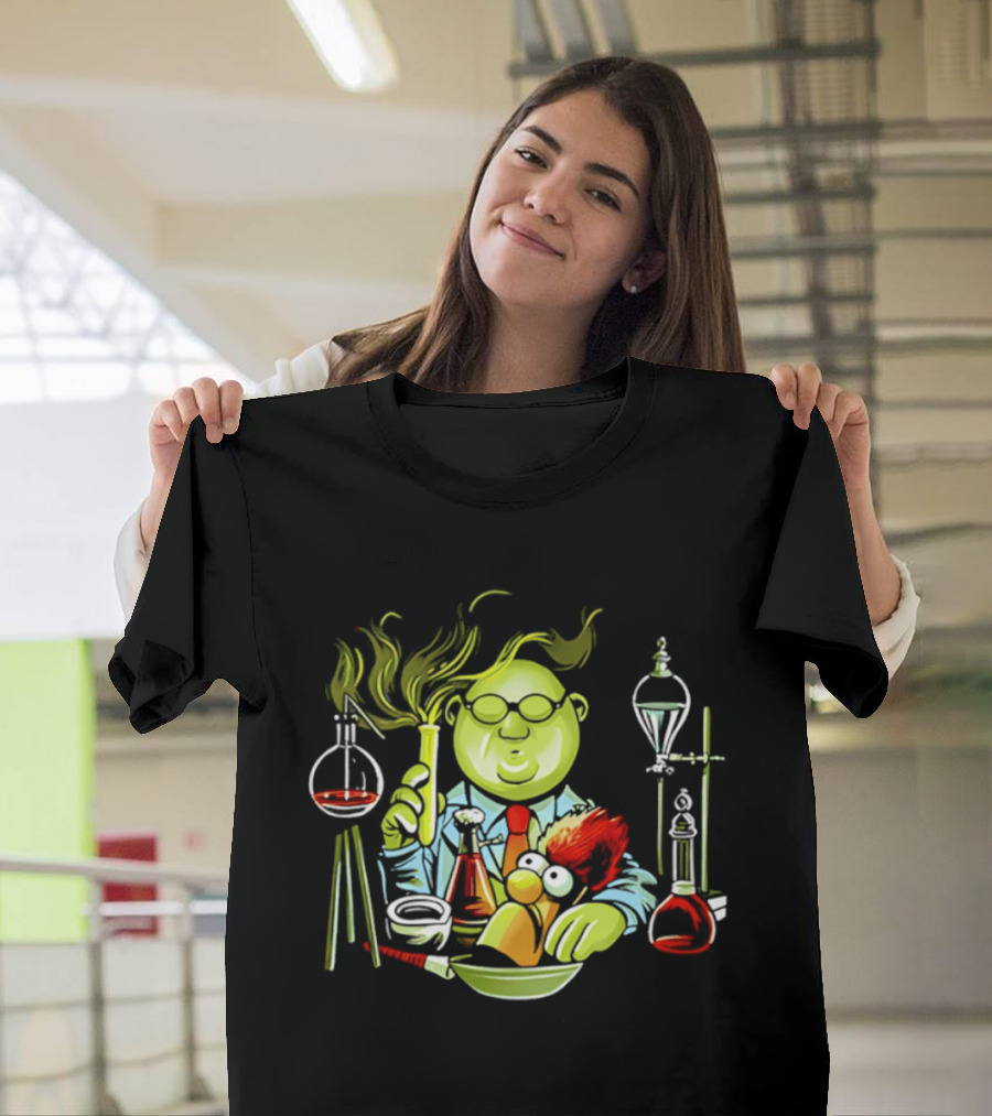 Dr Bunsen Honeydew And Beaker With Re Animator Science Lab Experiment T-Shirt
