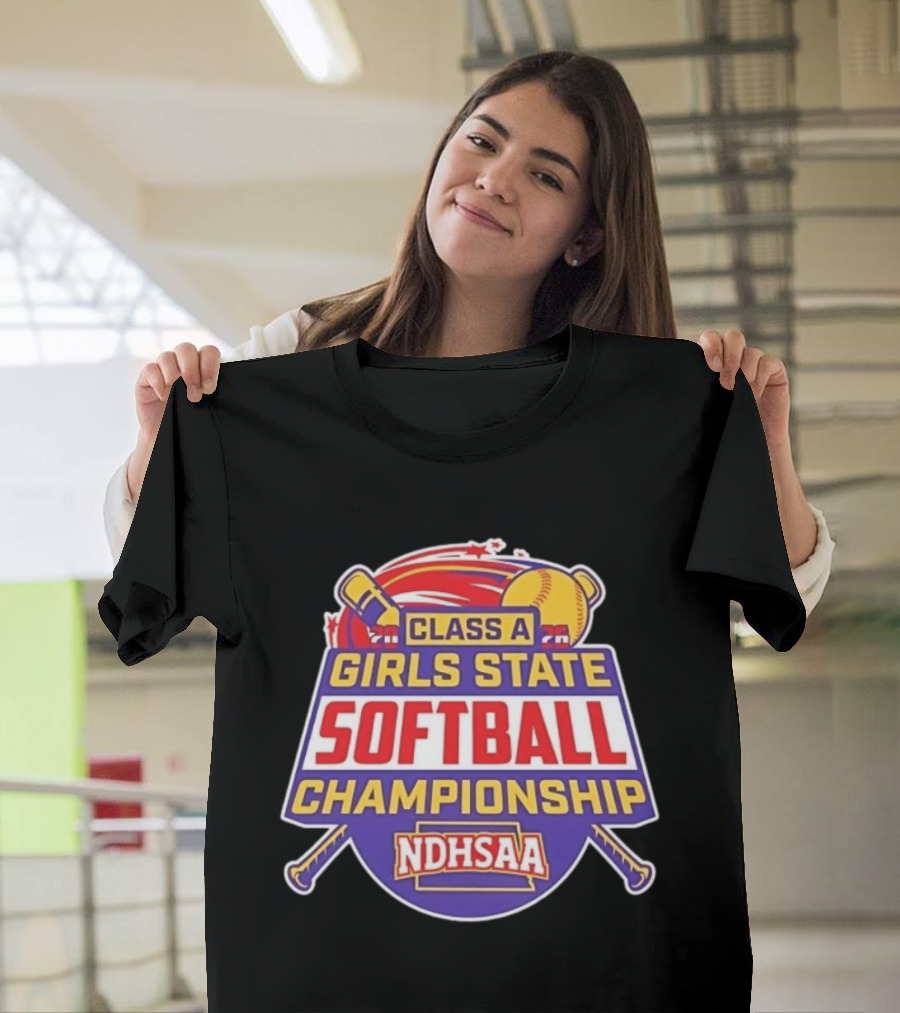 Class A Girls State Softball Championship NDHSAA 2026 Merchandise T-Shirt