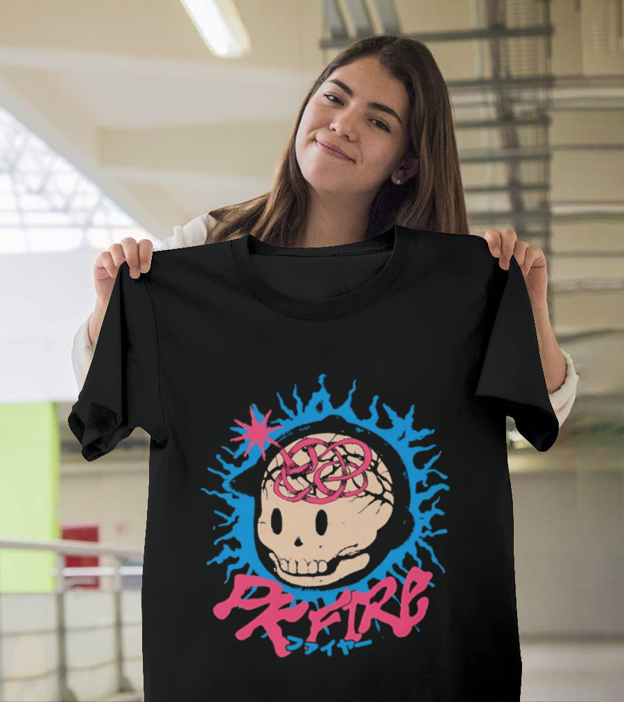 PK Fire Skull Art EarthBound Ness T-Shirt