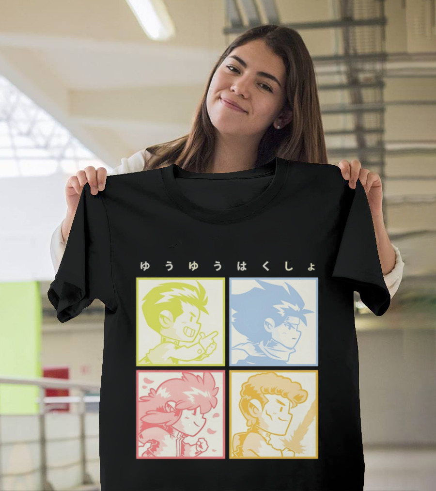 YuYu Hakusho Characters Yusuke Urameshi Hiei Kurama Kazuma Kuwabara T-Shirt