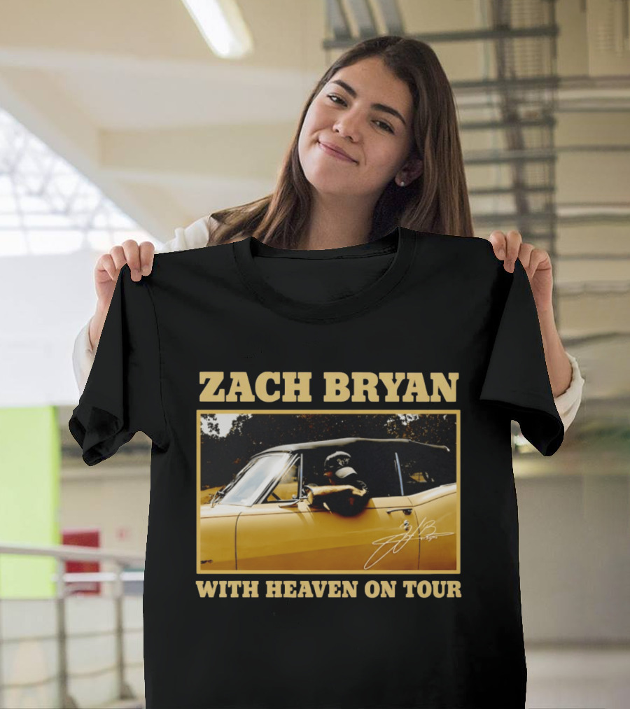 Zach Bryan With Heaven On Tour 2026 Signature Convertible T-Shirt