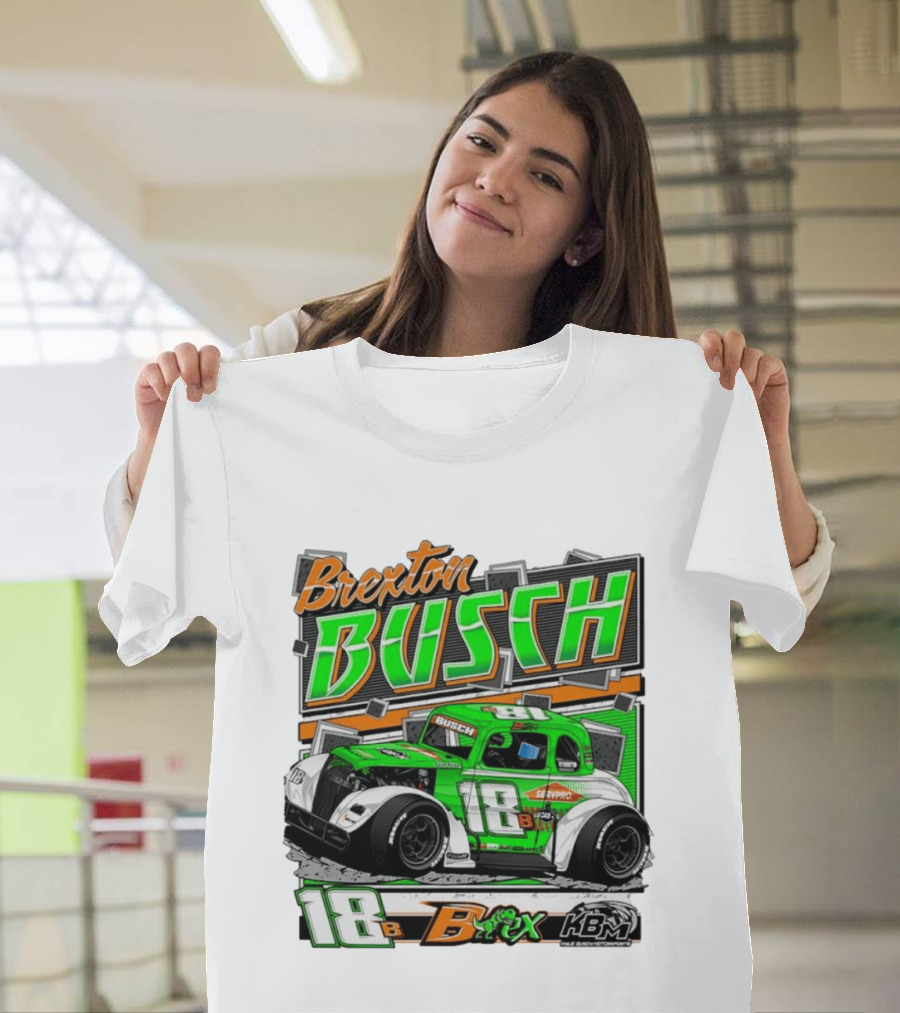 Brexton Busch 18 B Rex KBM Race Car Graphic 2026 T-Shirt