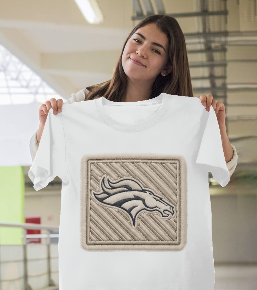 Broncos 2026 Training Camp Hat Patch With Embroidered Horse T-Shirt
