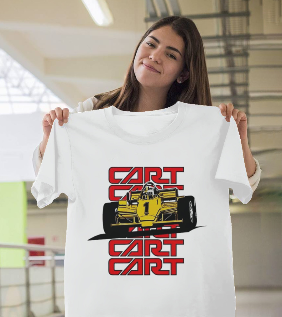 CART Racing Number 1 Yellow Formula Motorsport Classic Car T-Shirt