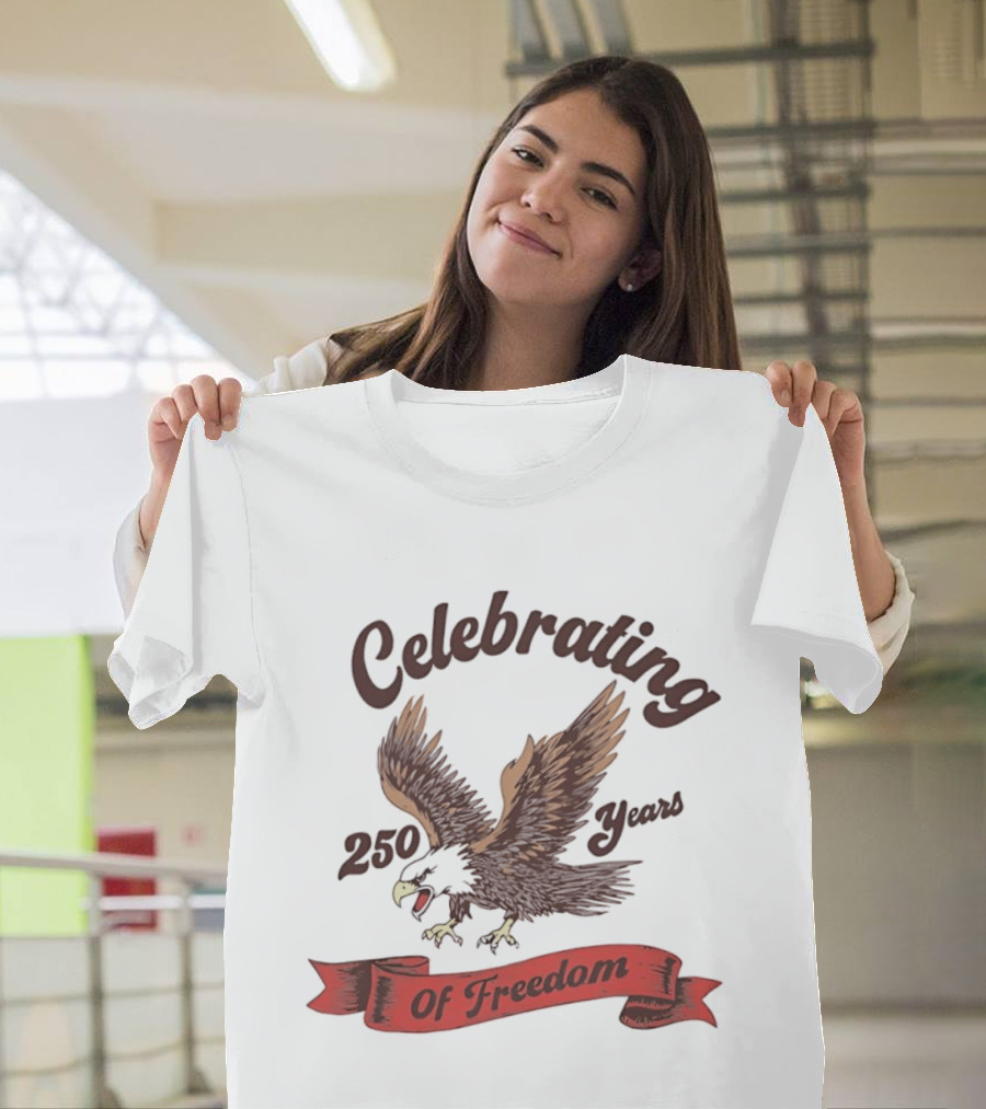 Celebrating 250 Years Of Freedom Bald Eagle T-Shirt