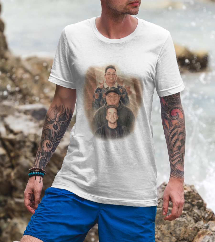 David Spencer Devin Trio Portrait Canadian Flag T-Shirt