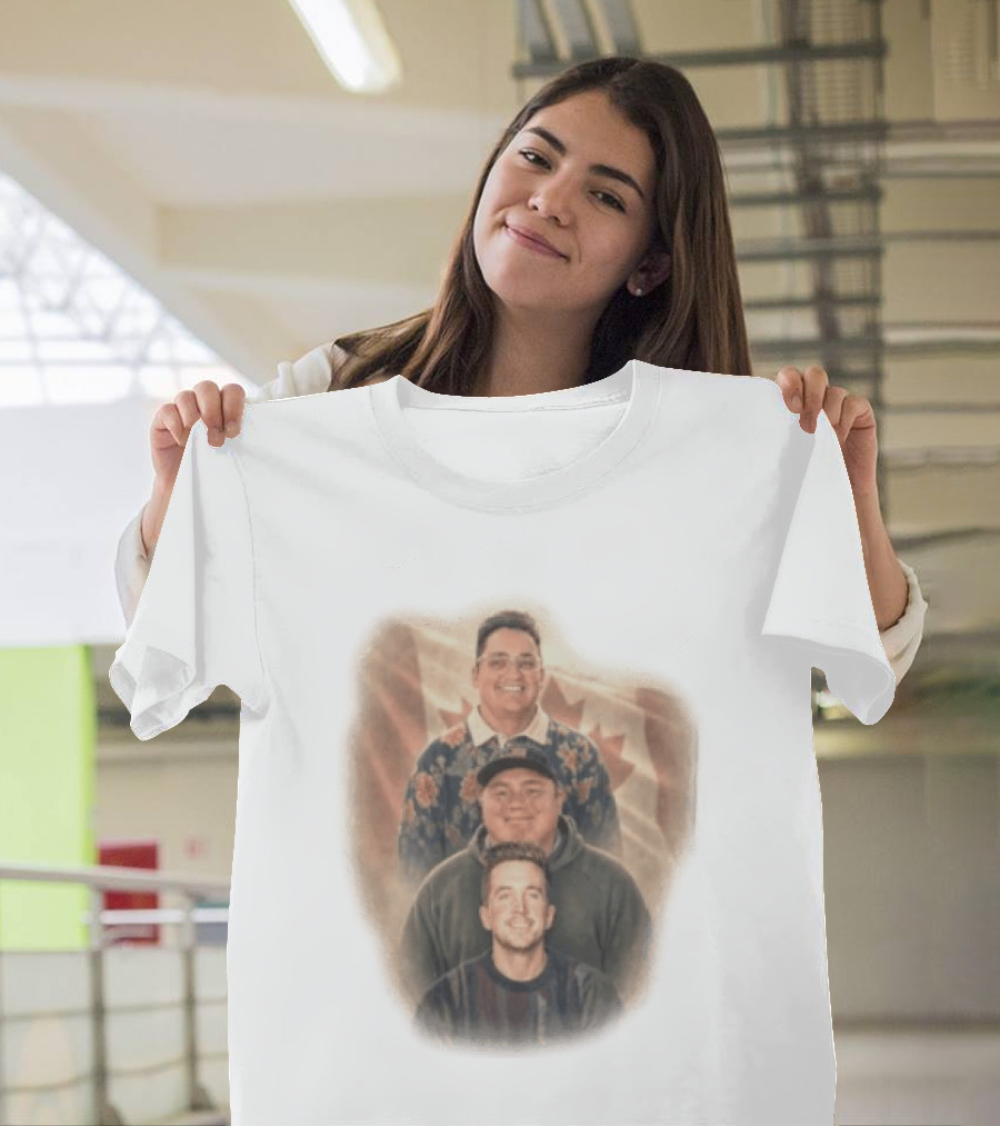 David Spencer Devin Trio Portrait Canadian Flag T-Shirt