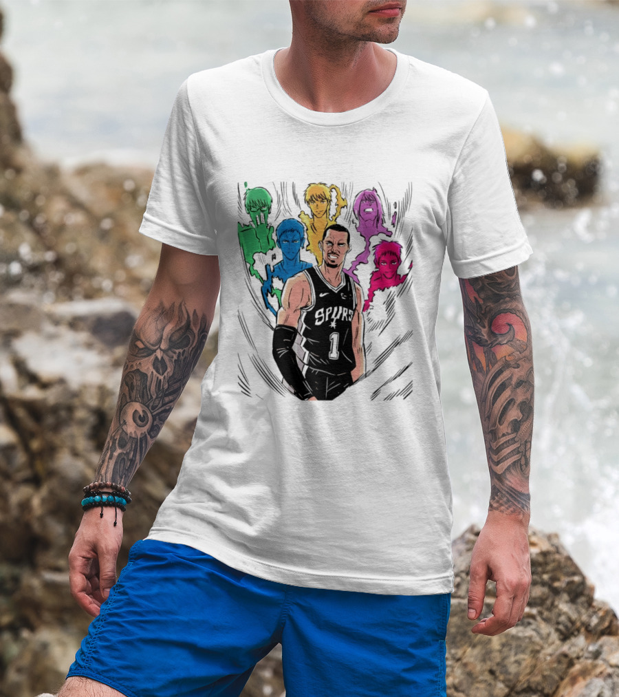 San Antonio Spurs Generation Of Miracles Anime Basketball T-Shirt