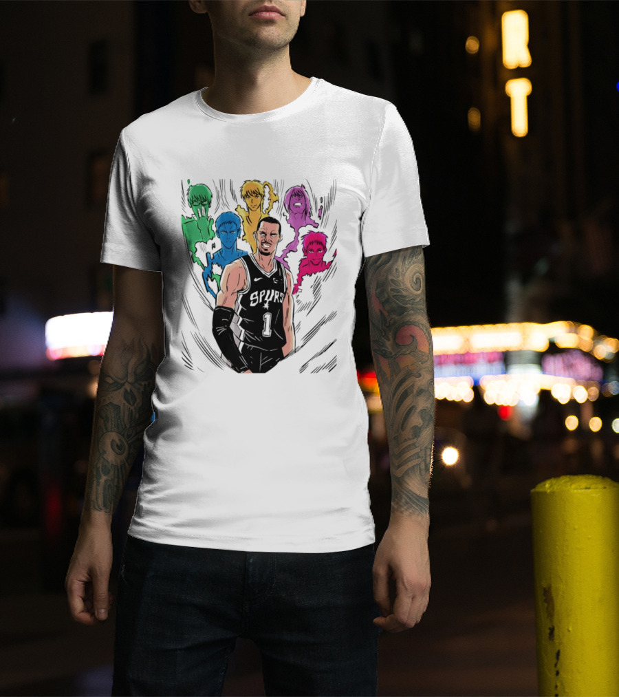 San Antonio Spurs Generation Of Miracles Anime Basketball T-Shirt