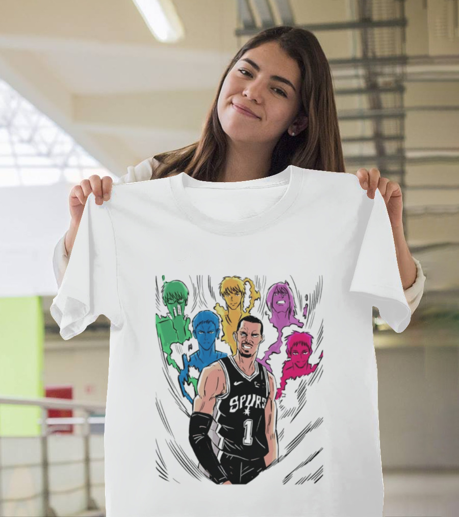 San Antonio Spurs Generation Of Miracles Anime Basketball T-Shirt