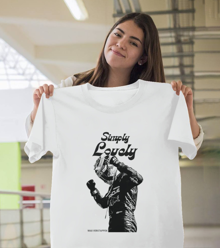 Simply Lovely Max Verstappen Racing Celebration Pose T-Shirt