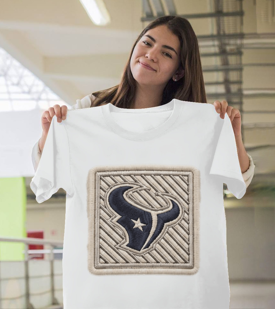 Texans 2026 Training Camp Hat Navy Bull Star Embroidery Patch T-Shirt