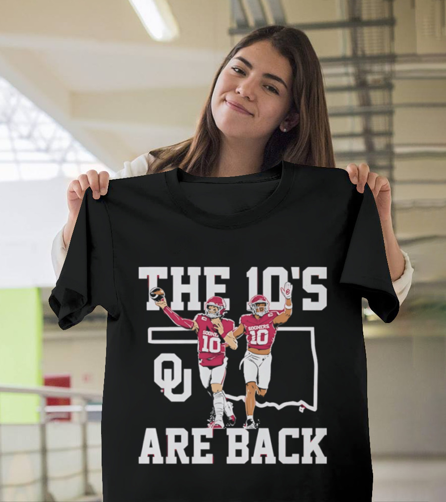 Oklahoma Sooners The 10's Are Back Football Team Pride T-Shirt