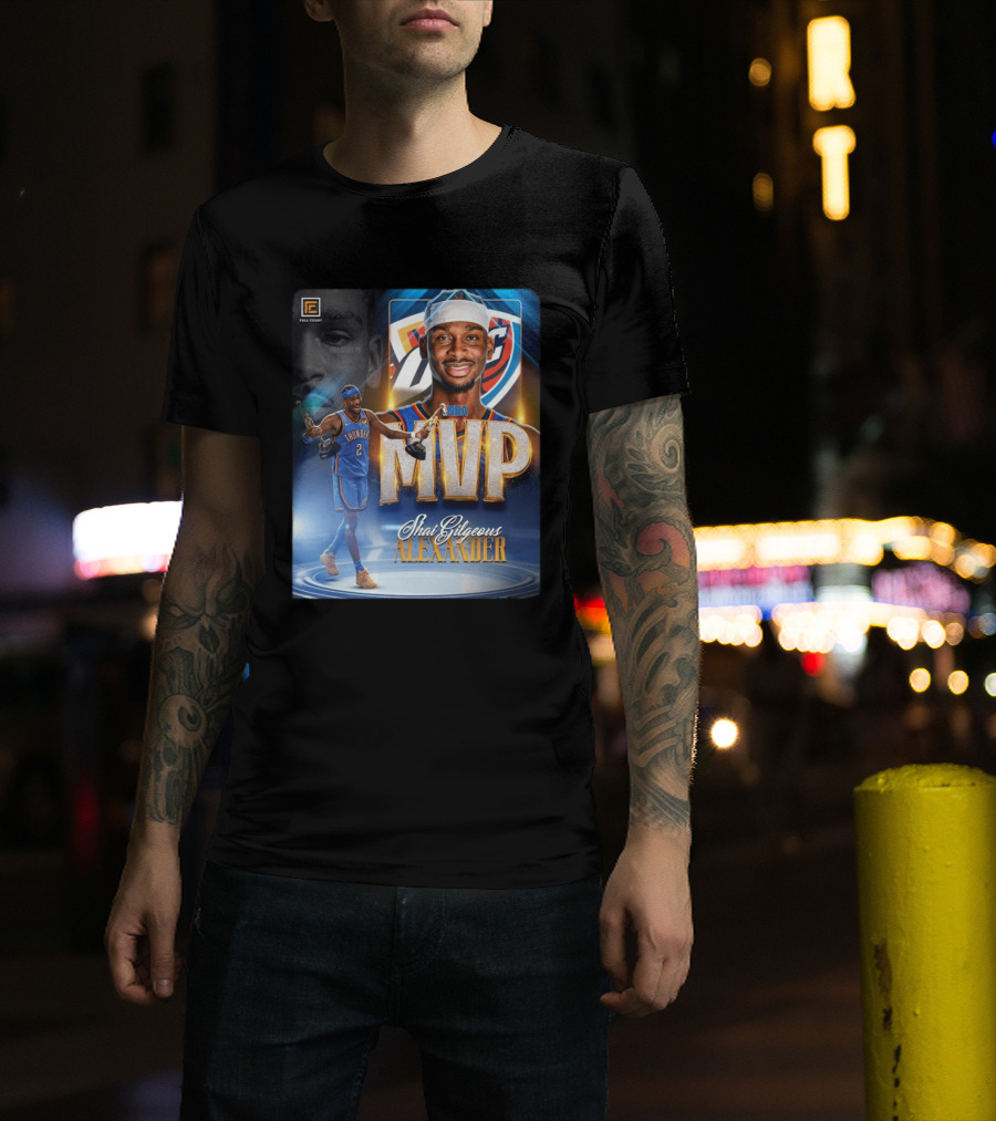 Shai Gilgeous Alexander MVP NBA 2024 Oklahoma City Thunder T-Shirt