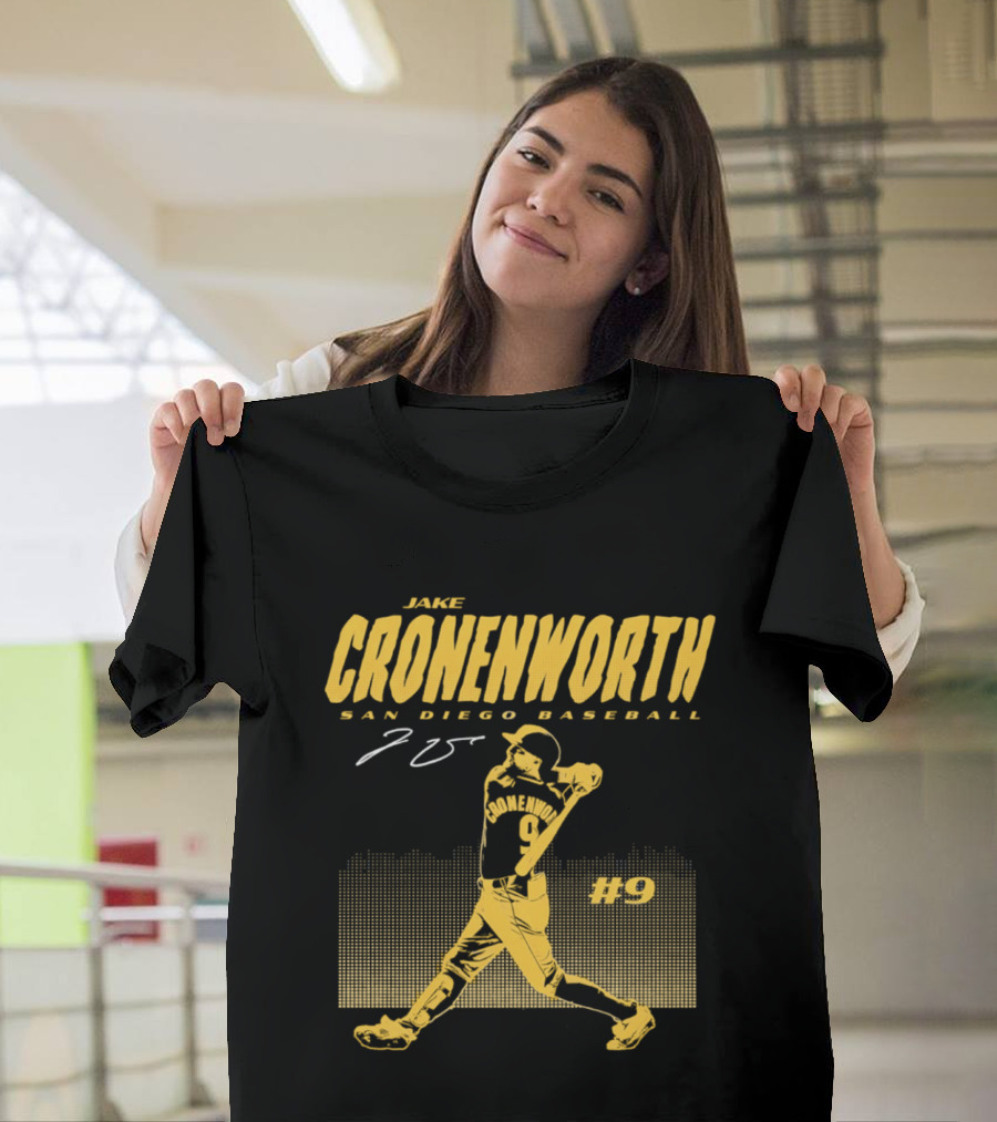 Jake Cronenworth San Diego Baseball 25 Signature Swing #9 T-Shirt