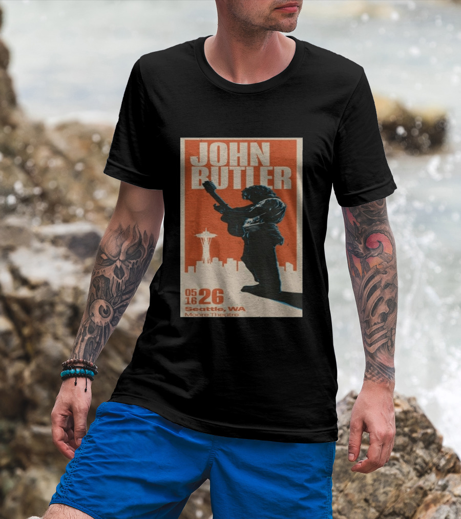 John Butler Live At Moore Theatre Seattle WA May 16 2026 T-Shirt