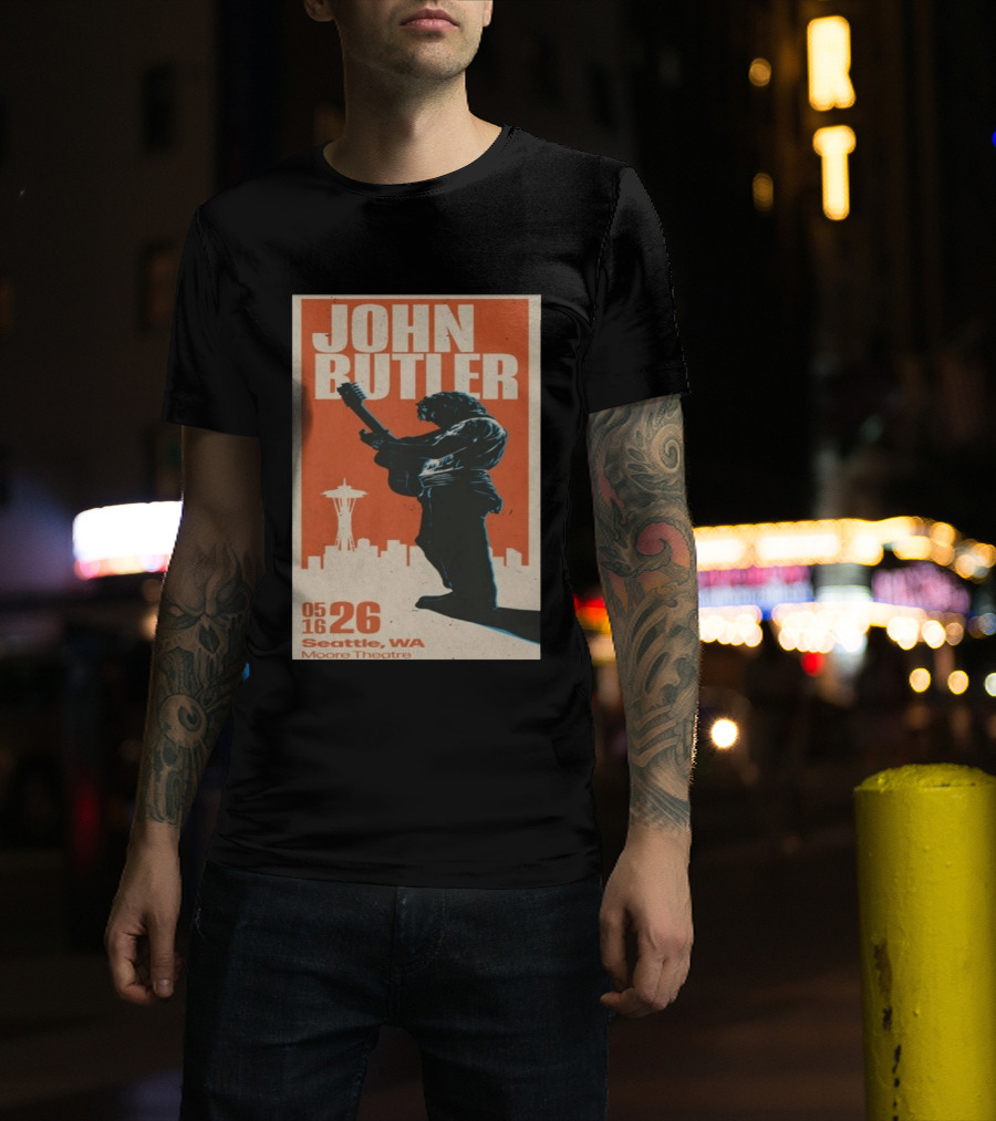 John Butler Live At Moore Theatre Seattle WA May 16 2026 T-Shirt