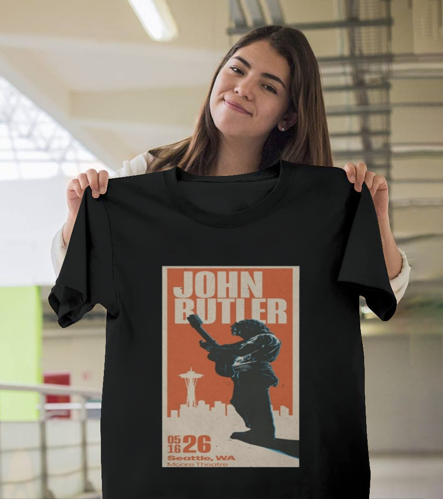 John Butler Live At Moore Theatre Seattle WA May 16 2026 T-Shirt