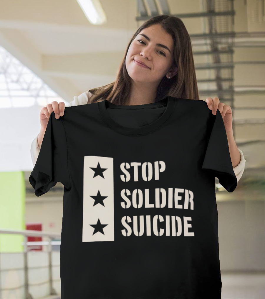 Stop Soldier Suicide Three Star T-Shirt