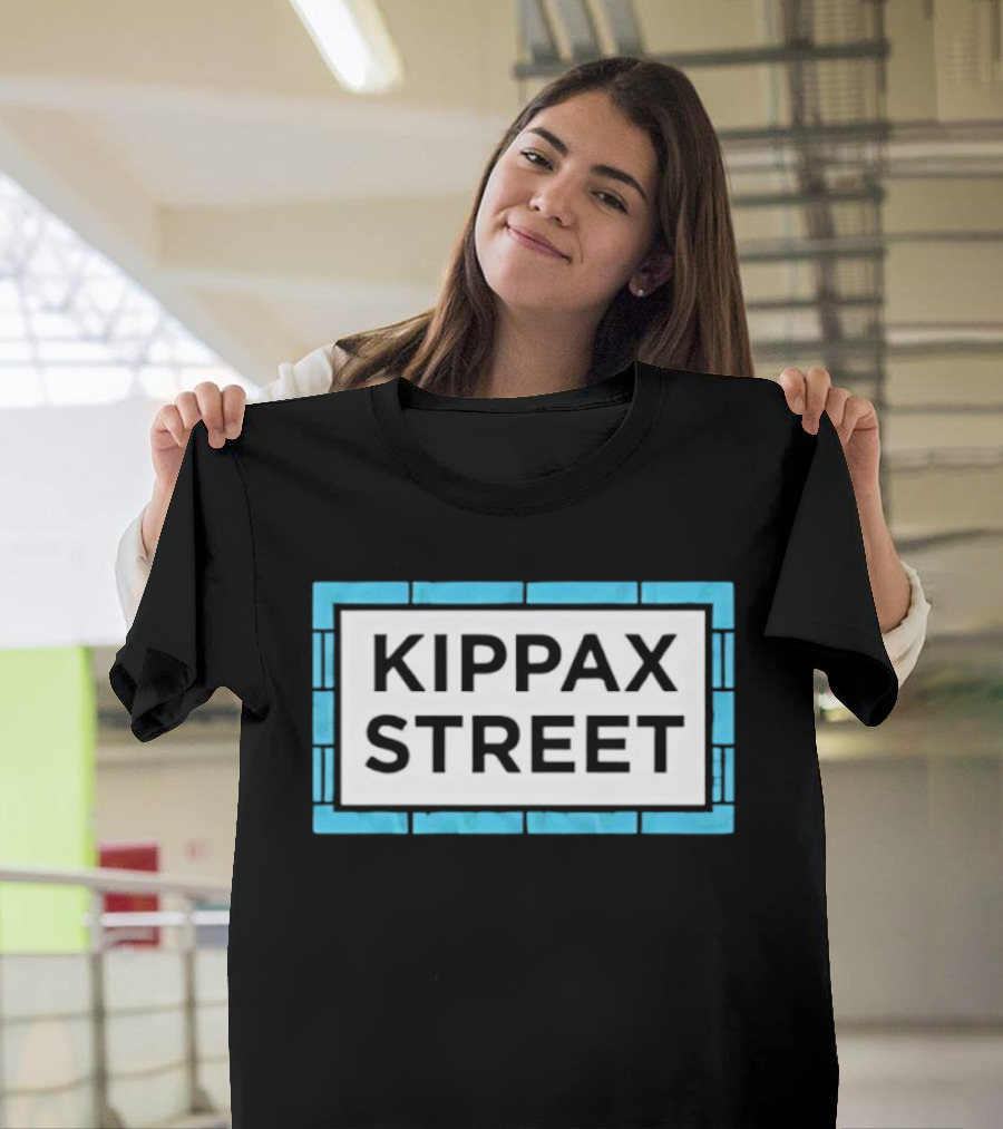 Kippax Street Sign Blue Brick T-Shirt