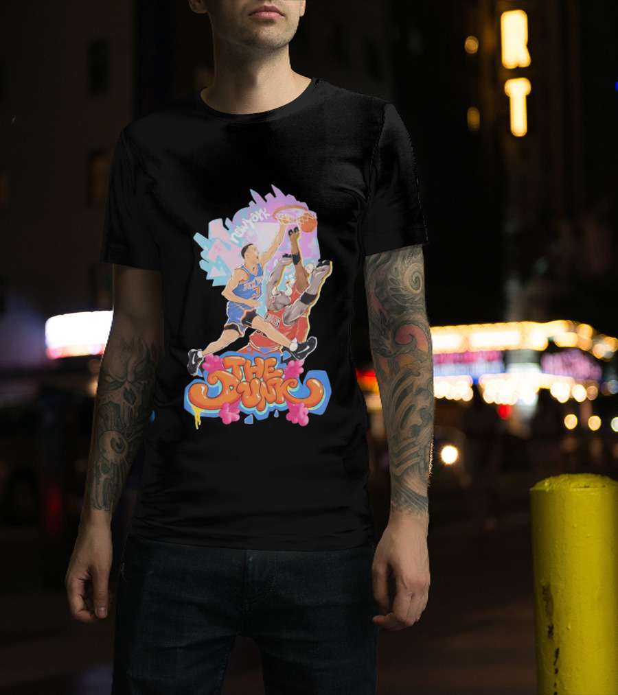 The Dunk New York Knicks Basketball Action Graffiti T-Shirt