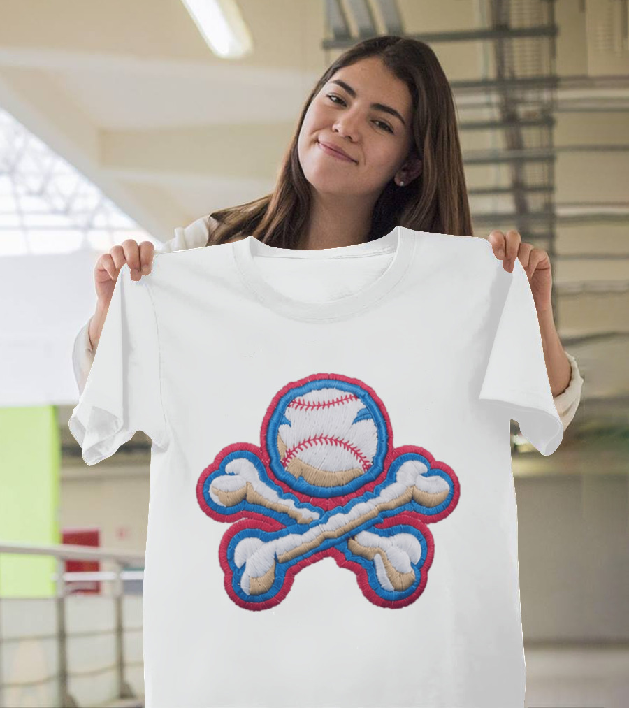2026 El Paso Chihuahuas Baseball Crossbones Big League Chew Hat T-Shirt