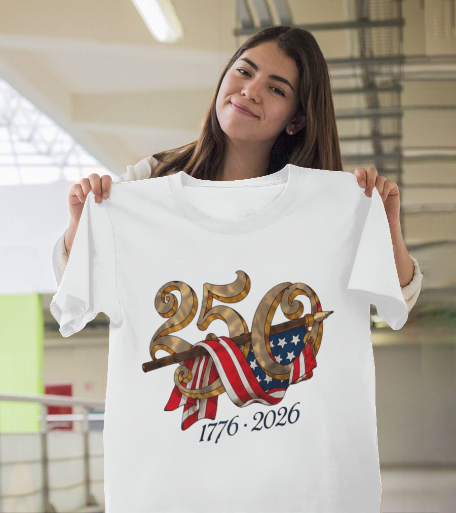 America 250 Years 1776 2026 Dodgers Celebration T-Shirt
