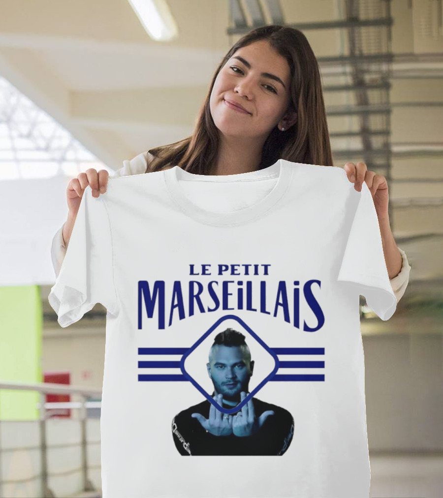 Le Petit Marseillais Blue Logo With Man In Diamond Frame T-Shirt