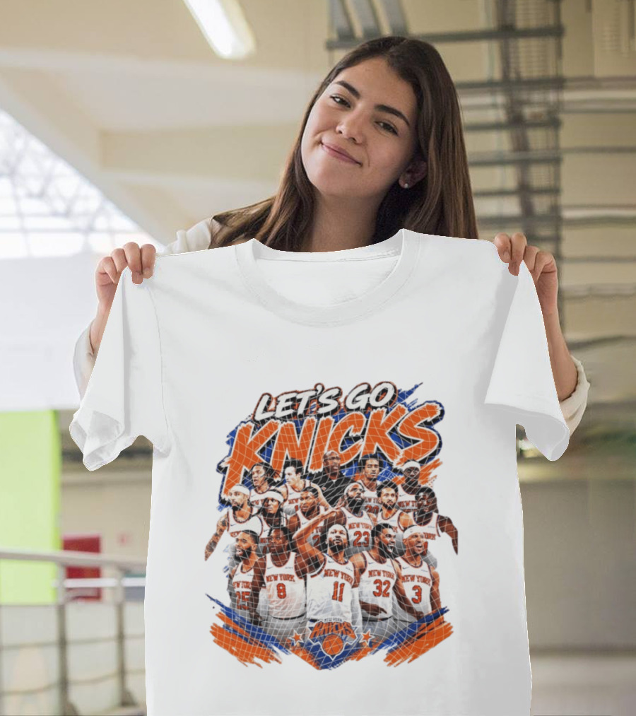 Let's Go Knicks New York Knicks Basketball 2026 Team Players T-Shirt