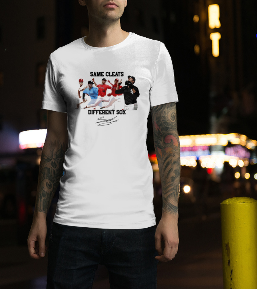 MLB Same Cleats Different Sox Baseball Players T-Shirt