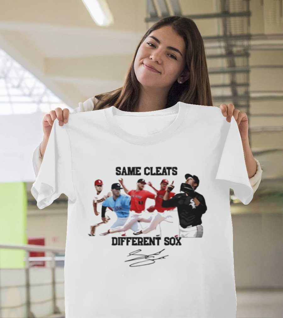 MLB Same Cleats Different Sox Baseball Players T-Shirt