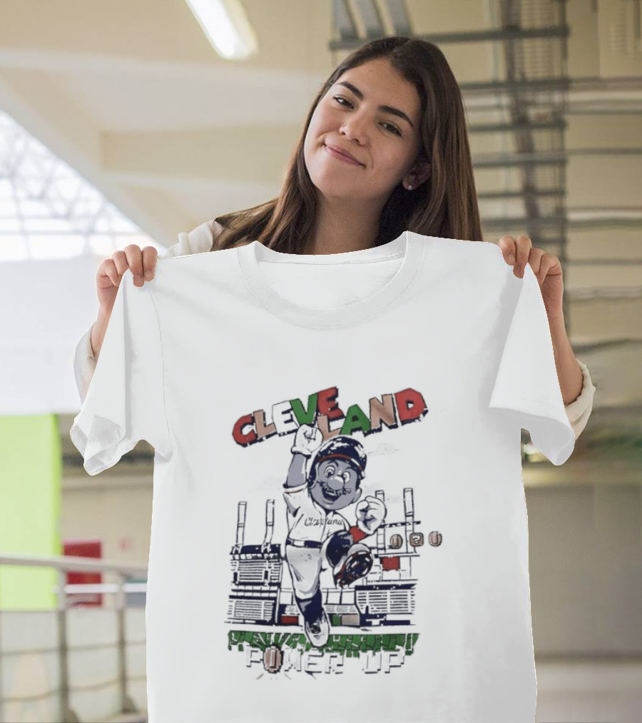 Cleveland Guardians Mario Power Up Gaming Baseball MLB 2026 Season Trending T-Shirt