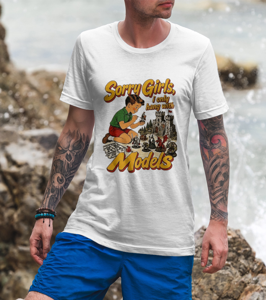 Sorry Girls I Only Hang With Models Vintage Wizard Castle Playset T-Shirt