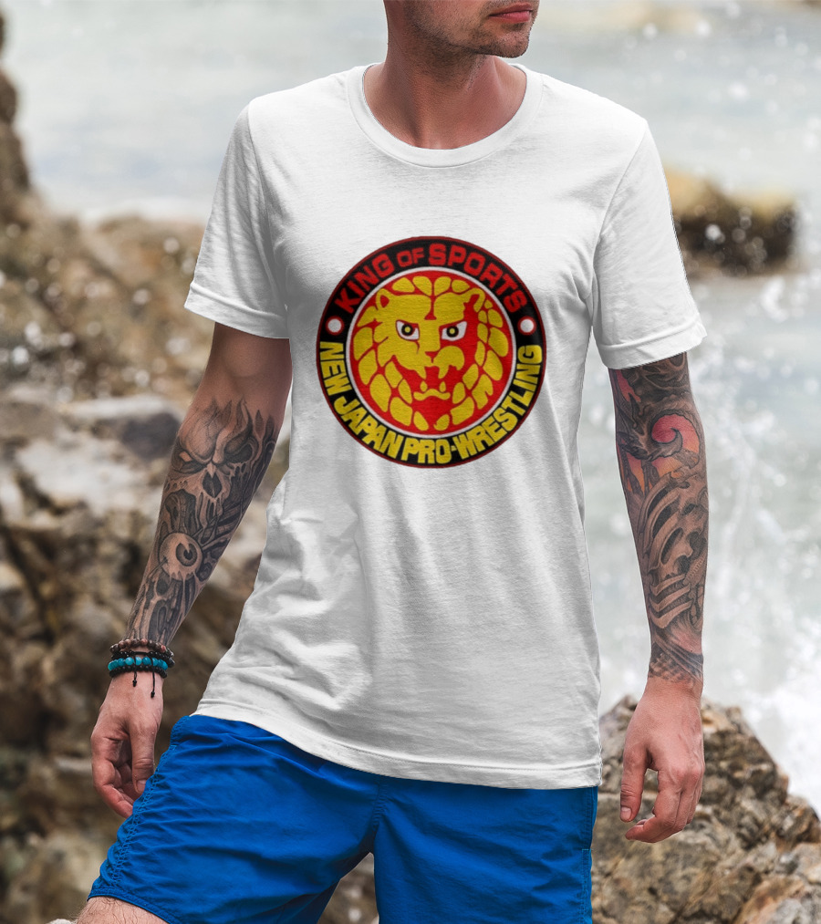 King Of Sports New Japan Pro Wrestling Lion T-Shirt