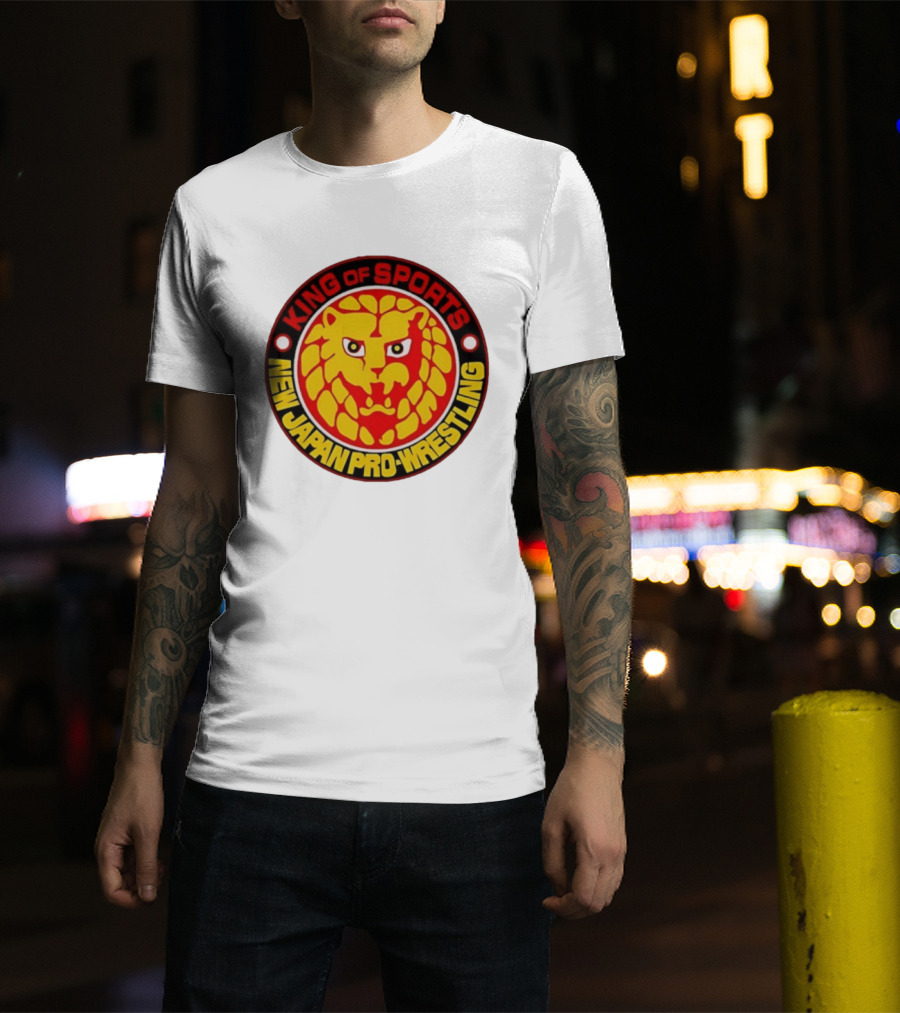 King Of Sports New Japan Pro Wrestling Lion T-Shirt