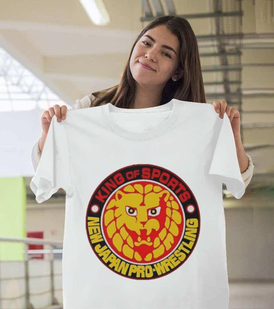 King Of Sports New Japan Pro Wrestling Lion T-Shirt