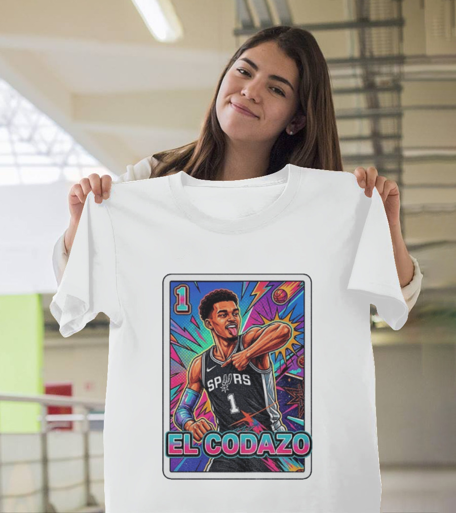 Victor Wembanyama San Antonio Spurs El Codazo Basketball Card 2026 T-Shirt