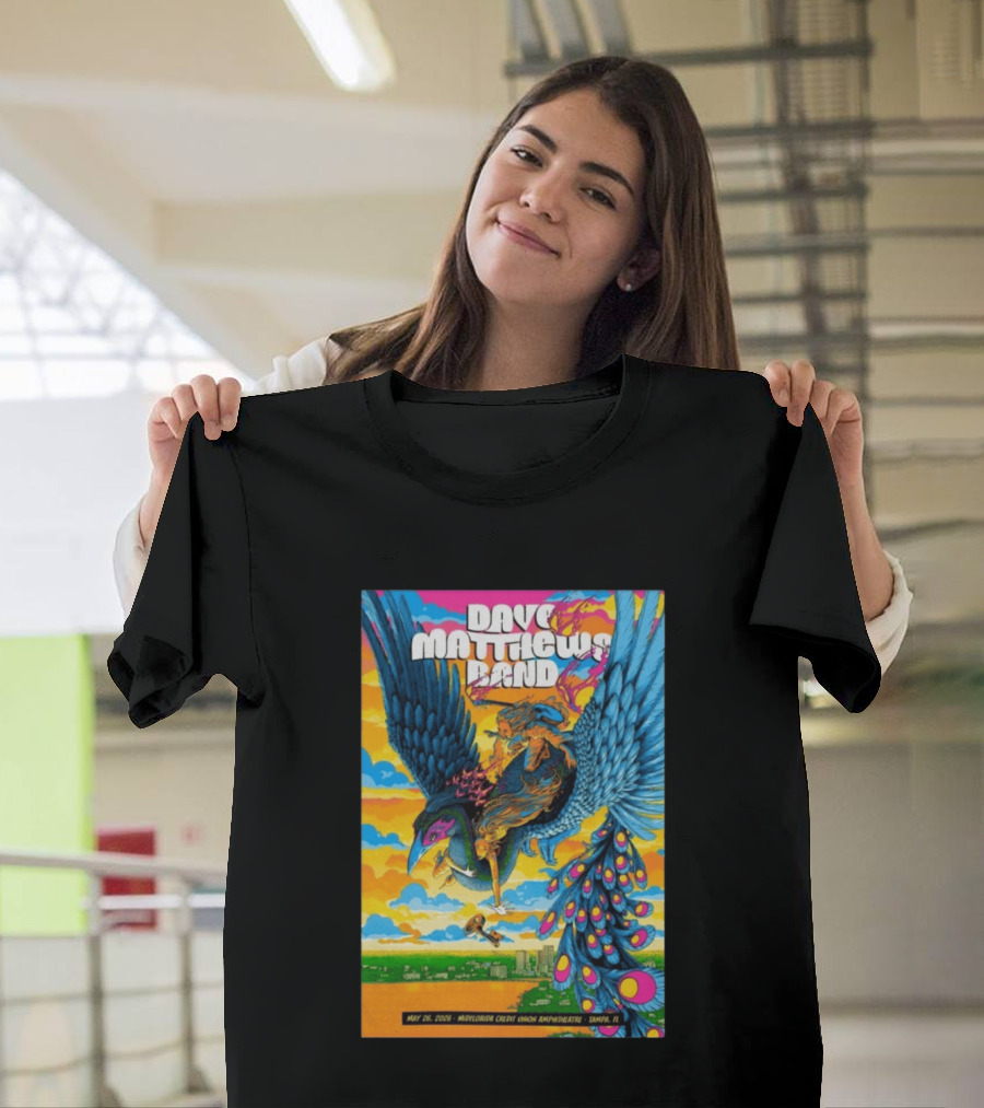 Dave Matthews Band May 26 2026 MidFlorida Credit Union Amphitheatre Tampa FL T-Shirt
