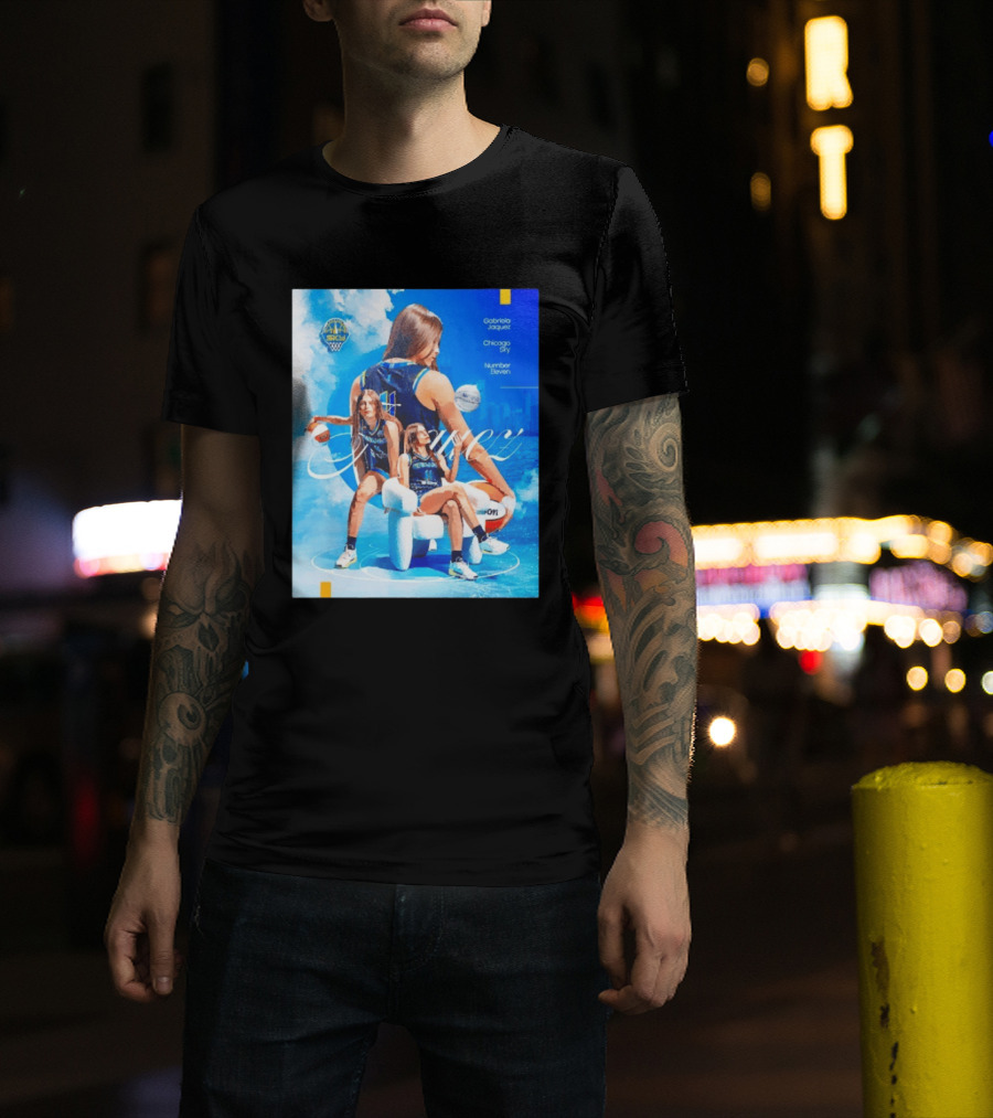 Chicago Sky Gabriela Jaquez Number Eleven Basketball T-Shirt